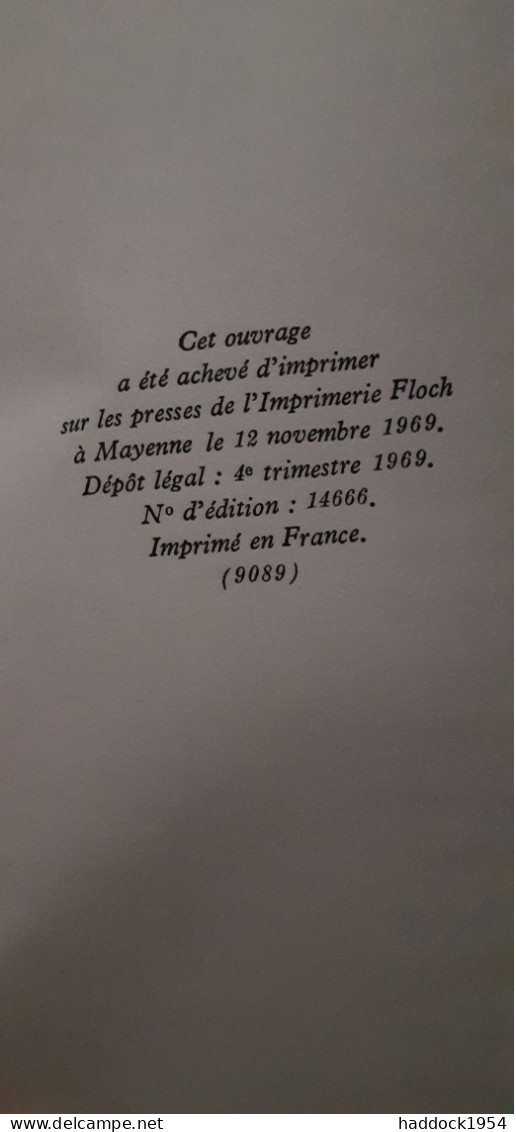 Résidence Sur La Terre PABLO NERUDA  Gallimard 1969 - Autres & Non Classés