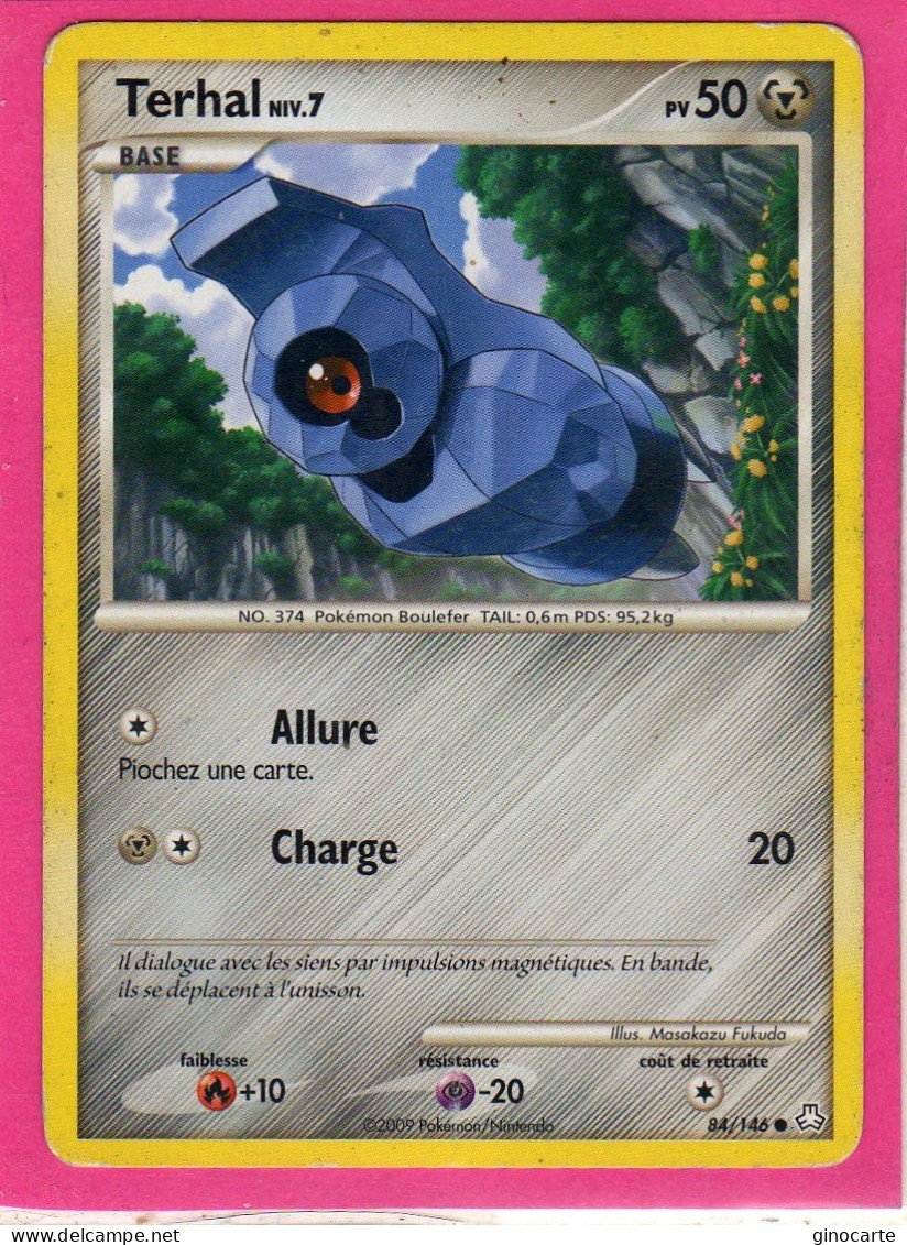 Carte Pokemon 2009 Diamant Et Perle Eveil De Legende 84/146 Terhal 50pv Occasion - Diamond & Pearl 