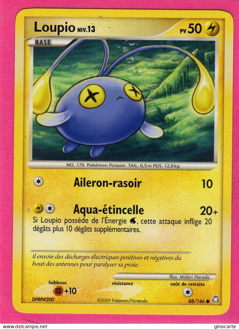 Carte Pokemon 2009 Diamant Et Perle Eveil De Legende 88/146 Loupio 50pv Neuve - Diamant & Perle