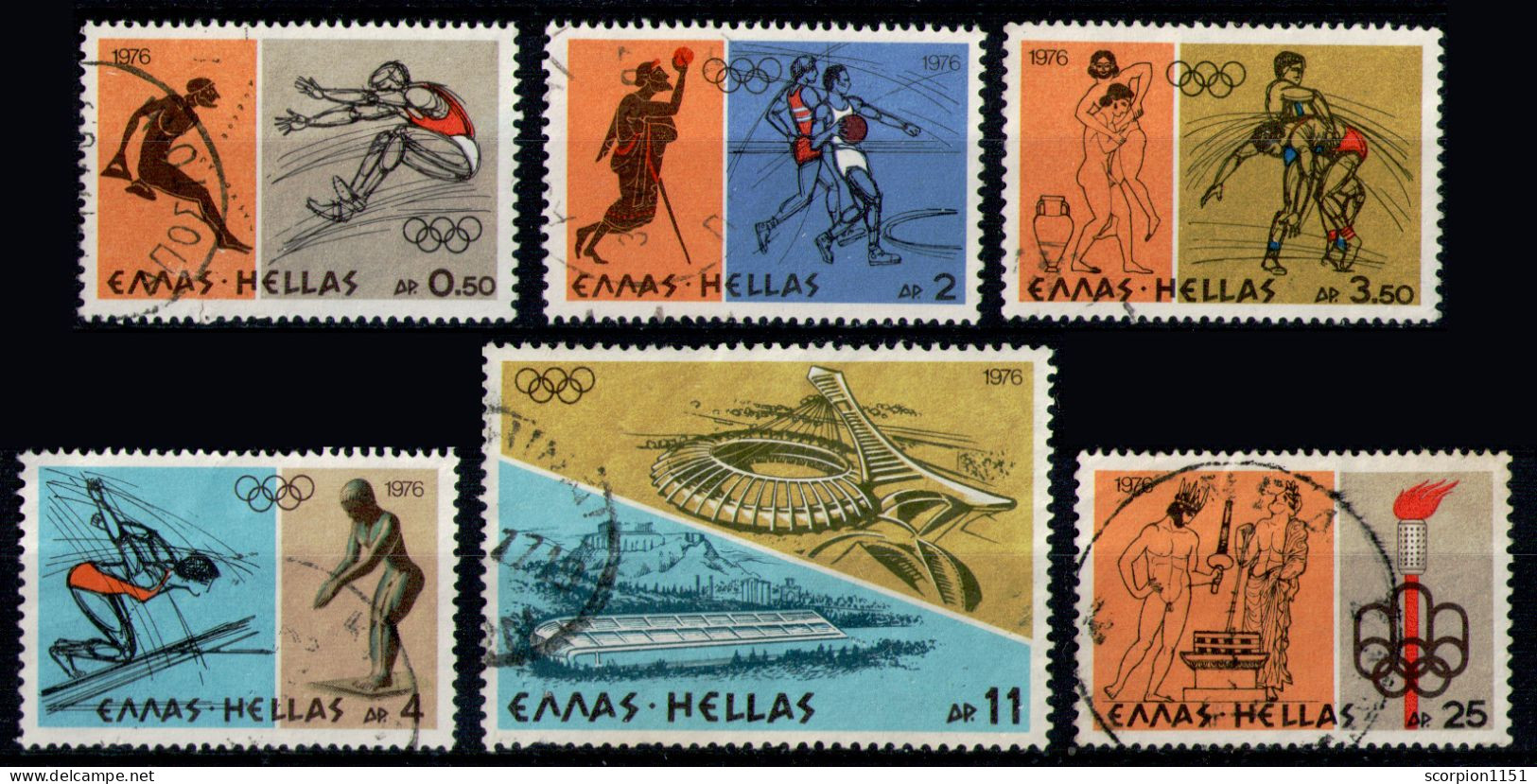 GREECE 1976 - Set Used - Usados