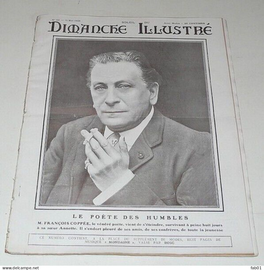 Soleil Dimanche Illustré 31 Mai 1908.(l’exposition Canine-conquète De L’Algérie). - 1900 - 1949