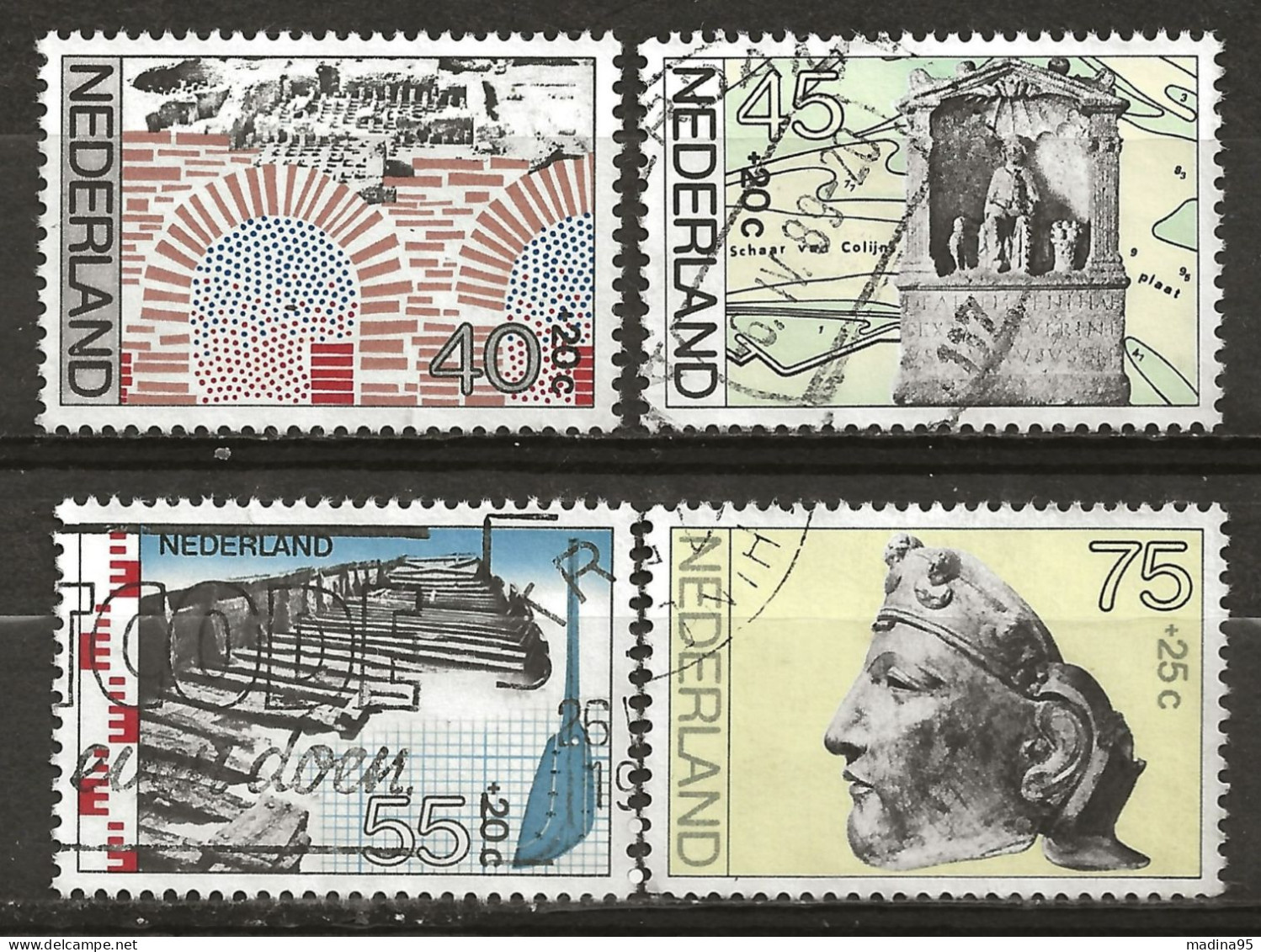 PAYS-BAS: Obl., YT N°1068 à 1071, Série, B - Used Stamps