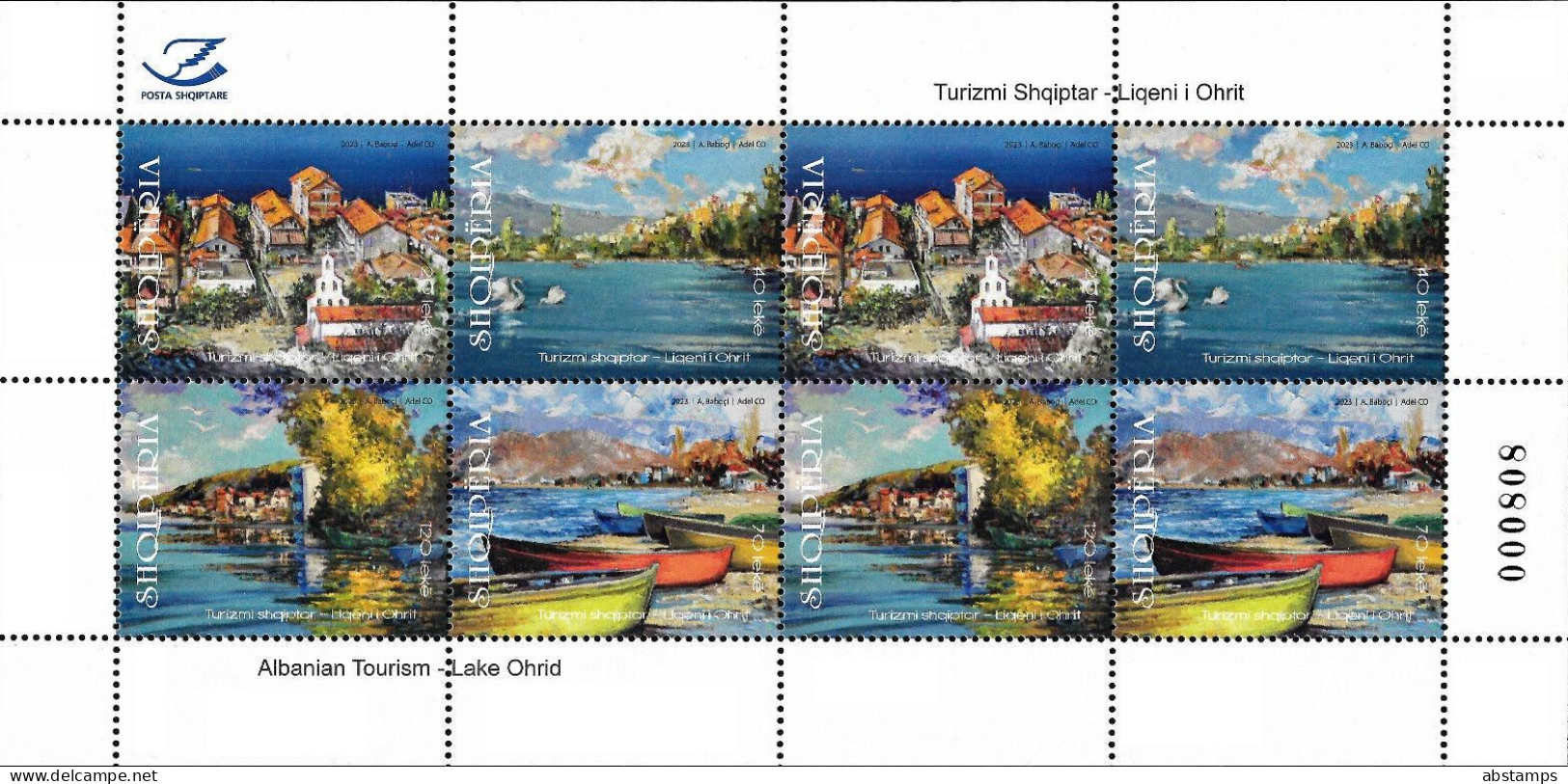 Albania Stamps 2023. Tourism - Lake Ohrid. Mini Sheet MNH - Albania