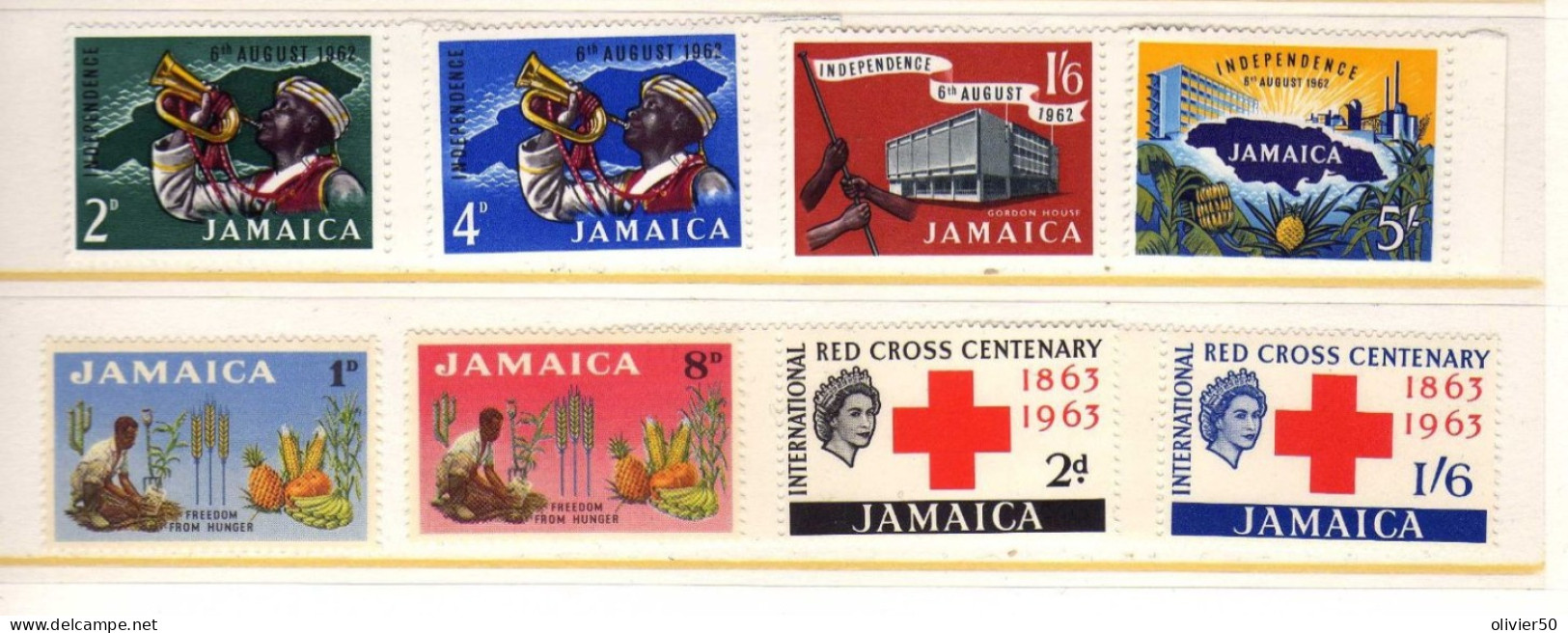 Jamaique -  (1962)  - Contre La Faim -Croix-Rouge -  Independence - Neufs** - MNH - Jamaique (1962-...)