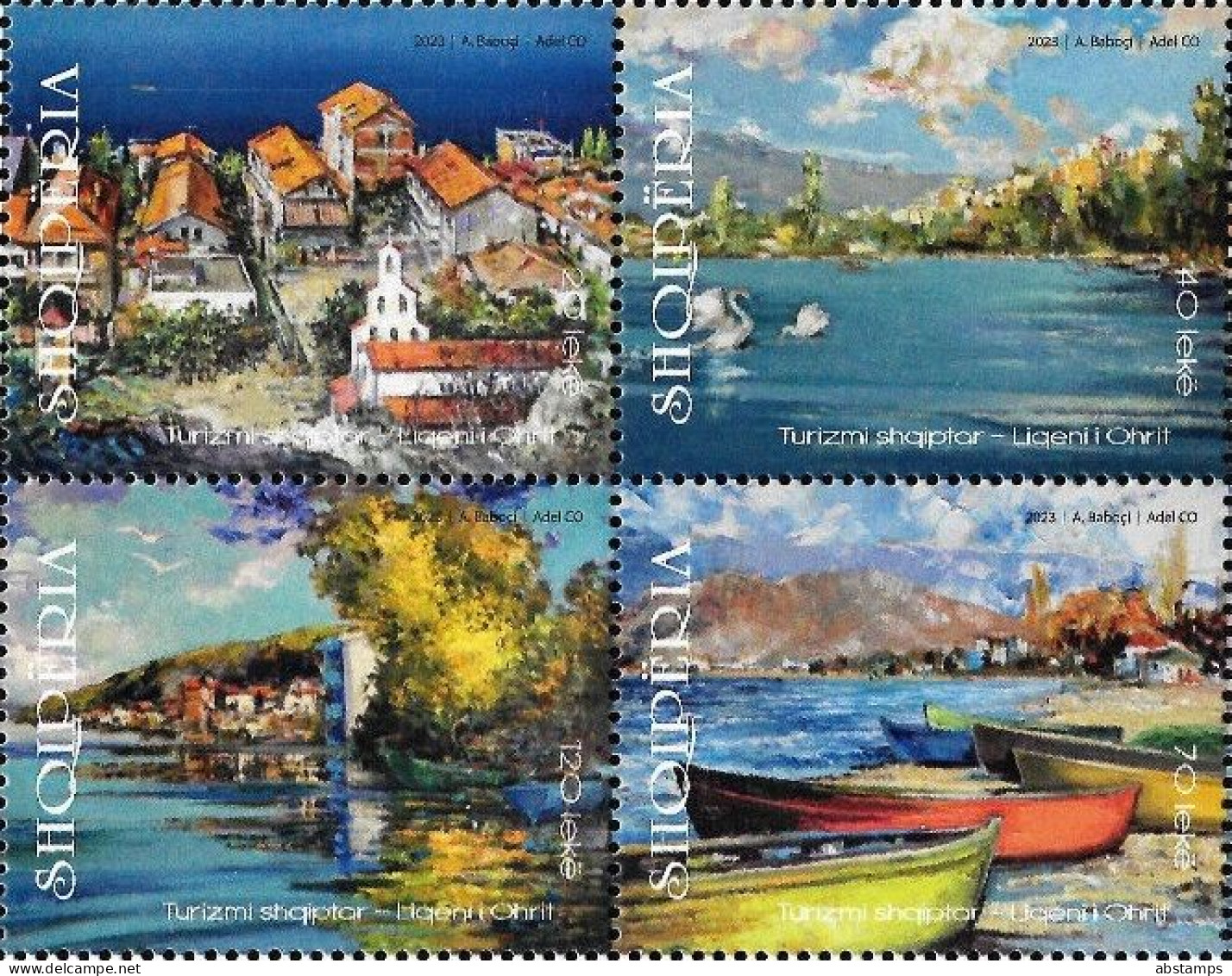 Albania Stamps 2023. Tourism - Lake Ohrid. Set MNH - Albania