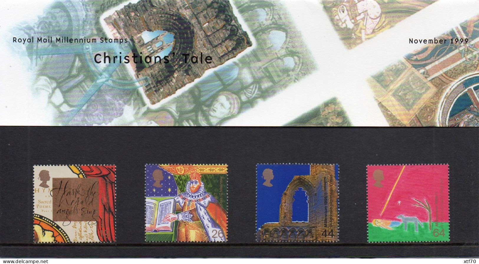 GREAT BRITAIN 1999 Millennum Series: The Christians' Tale Presentation Pack - Presentation Packs