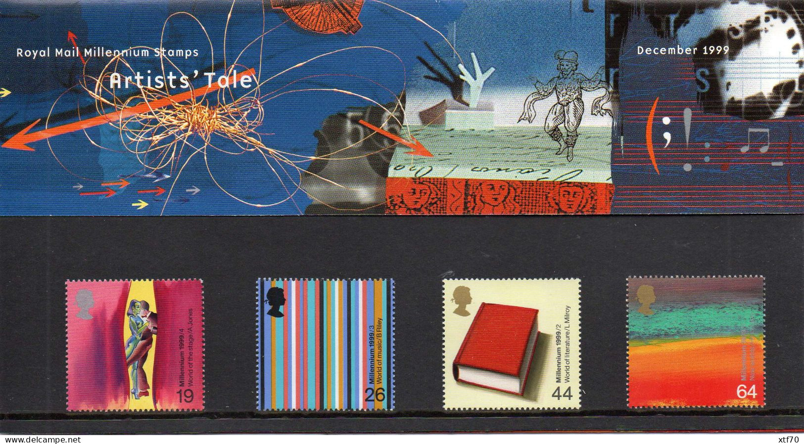 GREAT BRITAIN 1999 Millennum Series: The Artists' Tale Presentation Pack - Presentation Packs