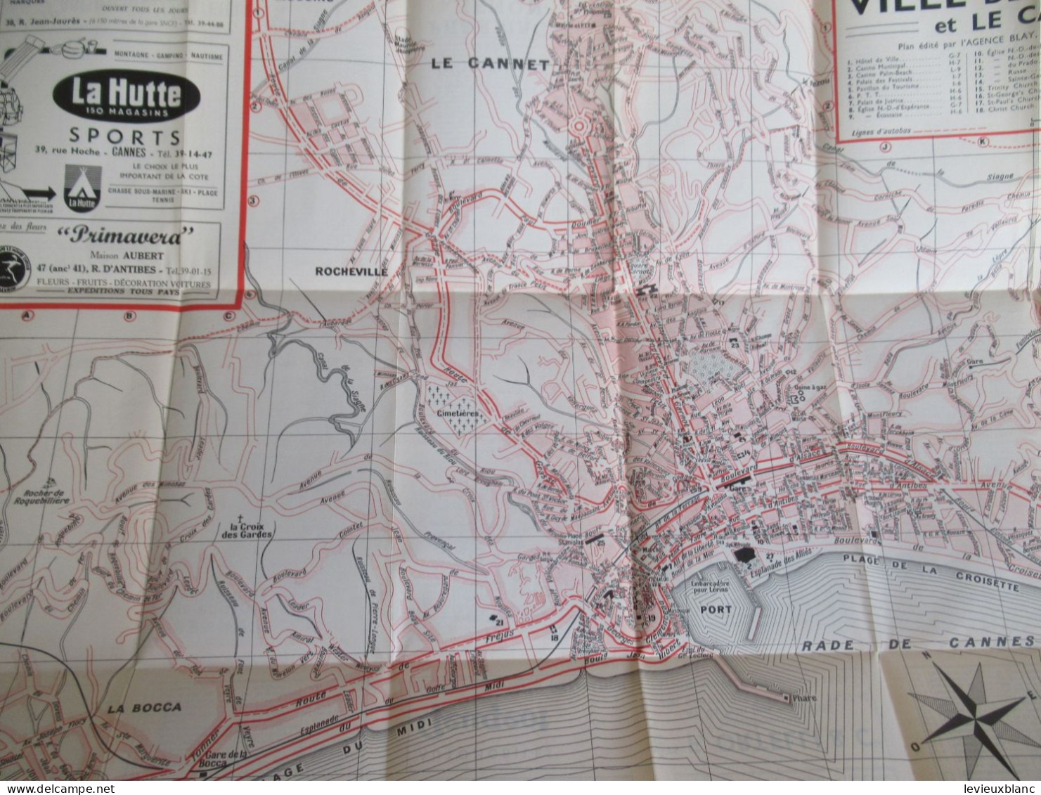 Plan - Guide BLAY / CANNES Et Le CANNET /Répertoire Des Rues , Renseignements Divers/  1954       PGC556 - Toerisme