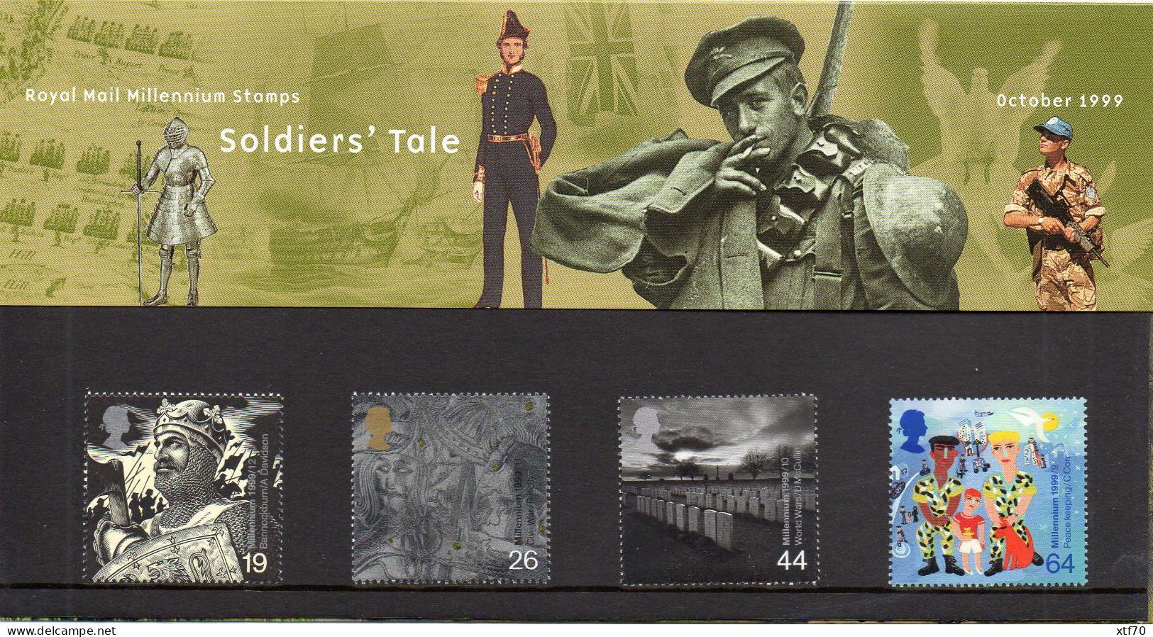 GREAT BRITAIN 1999 Millennum Series: The Soldiers' Tale Presentation Pack - Presentation Packs