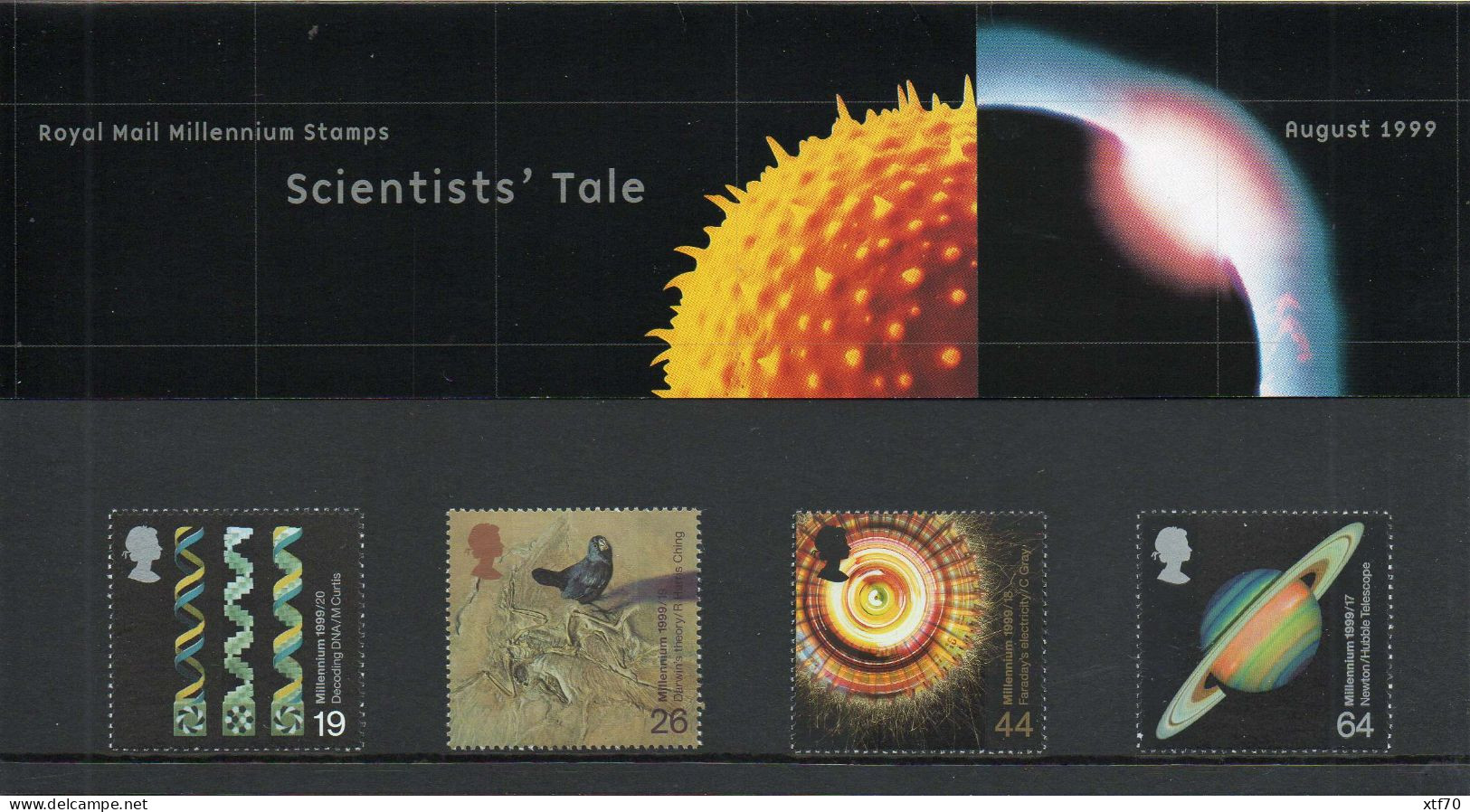 GREAT BRITAIN 1999 Millennum Series: The Scientists' Tale Presentation Pack - Presentation Packs
