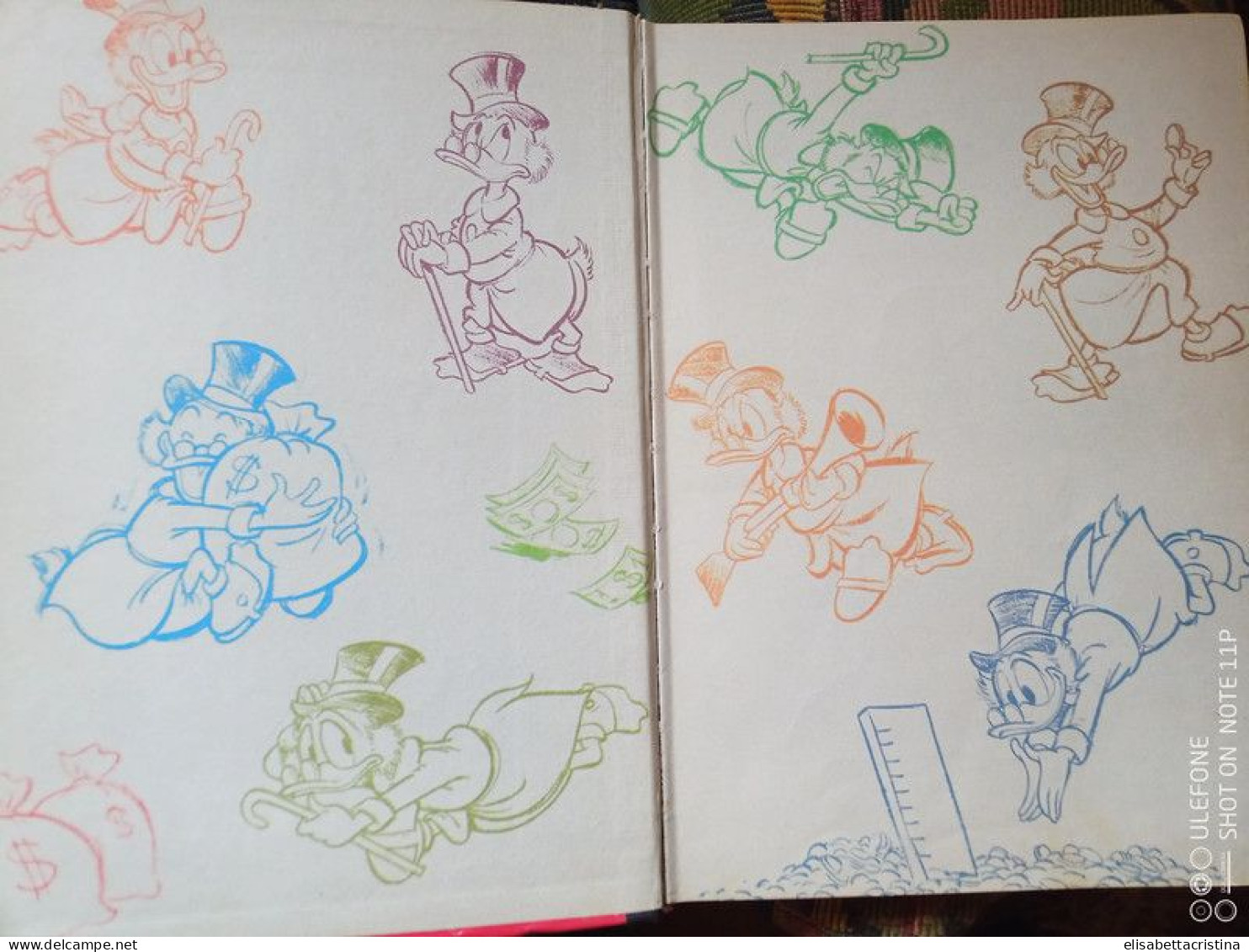 W.Disney Libri Fumetti Vintage Anni 70