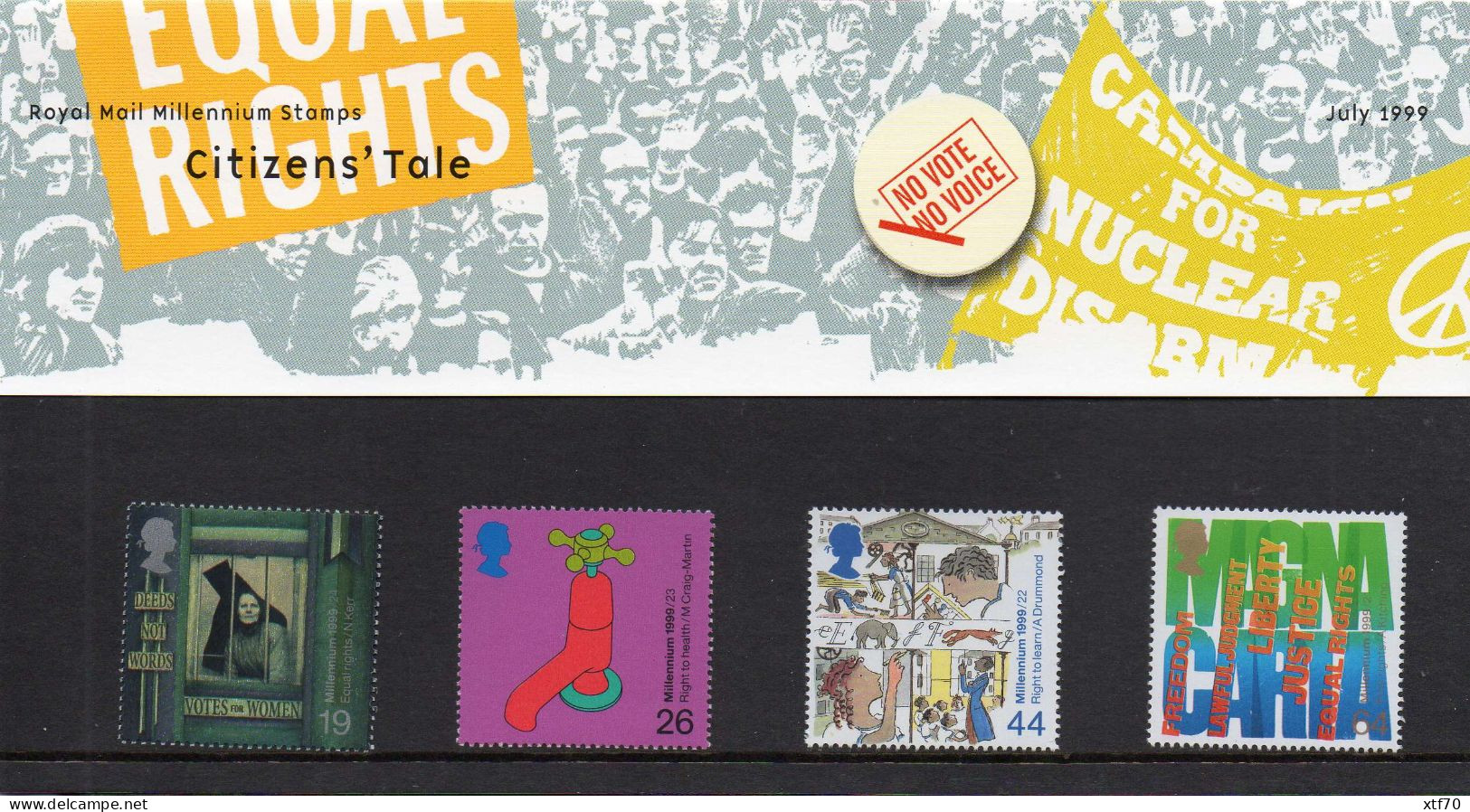 GREAT BRITAIN 1999 Millennum Series: The Citizens' Tale Presentation Pack - Presentation Packs