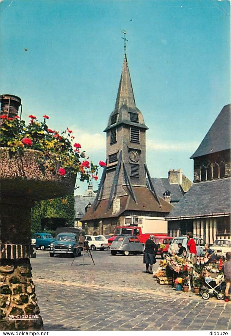 Automobiles - Honfleur - Le Clocher Ste-Catherine Et Le Marché Aux Fleurs - 2CV - CPM - Voir Scans Recto-Verso - PKW