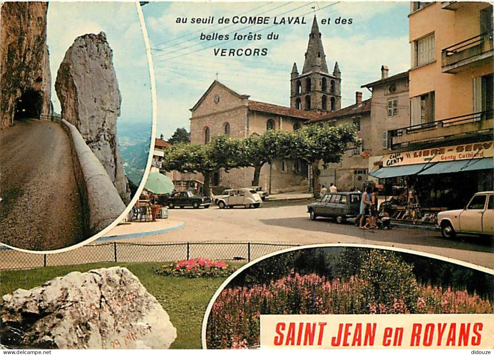 Automobiles - Saint Jean En Royans - Multivues - Etat Léger Pli Visible - CPM - Voir Scans Recto-Verso - PKW