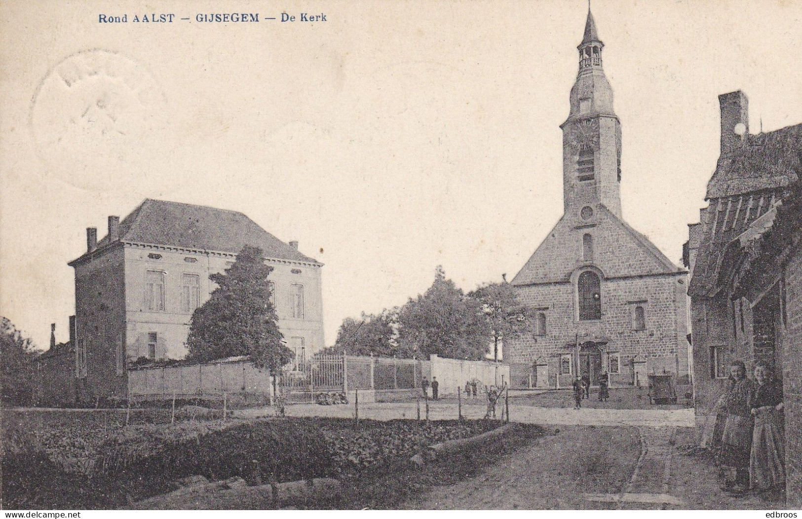 Aalst/Gysegem Zichtkaart/carte Postale.  ' L Eglise/ De Kerk. Zie/voir 2 Scans - Aalst