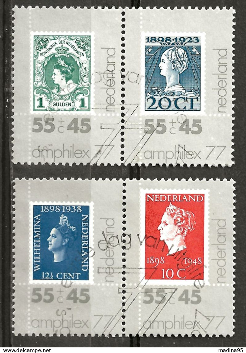 PAYS-BAS: Obl., YT N°1072 à 1075, Série En Paires, TB - Used Stamps