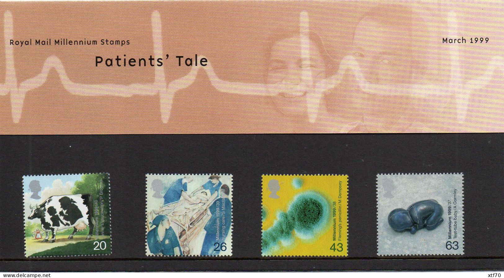 GREAT BRITAIN 1999 Millennum Series: The Patients' Tale Presentation Pack - Presentation Packs