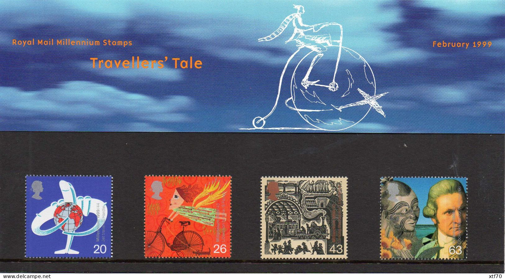 GREAT BRITAIN 1999 Millennum Series: The Travellers' Tale Presentation Pack - Presentation Packs