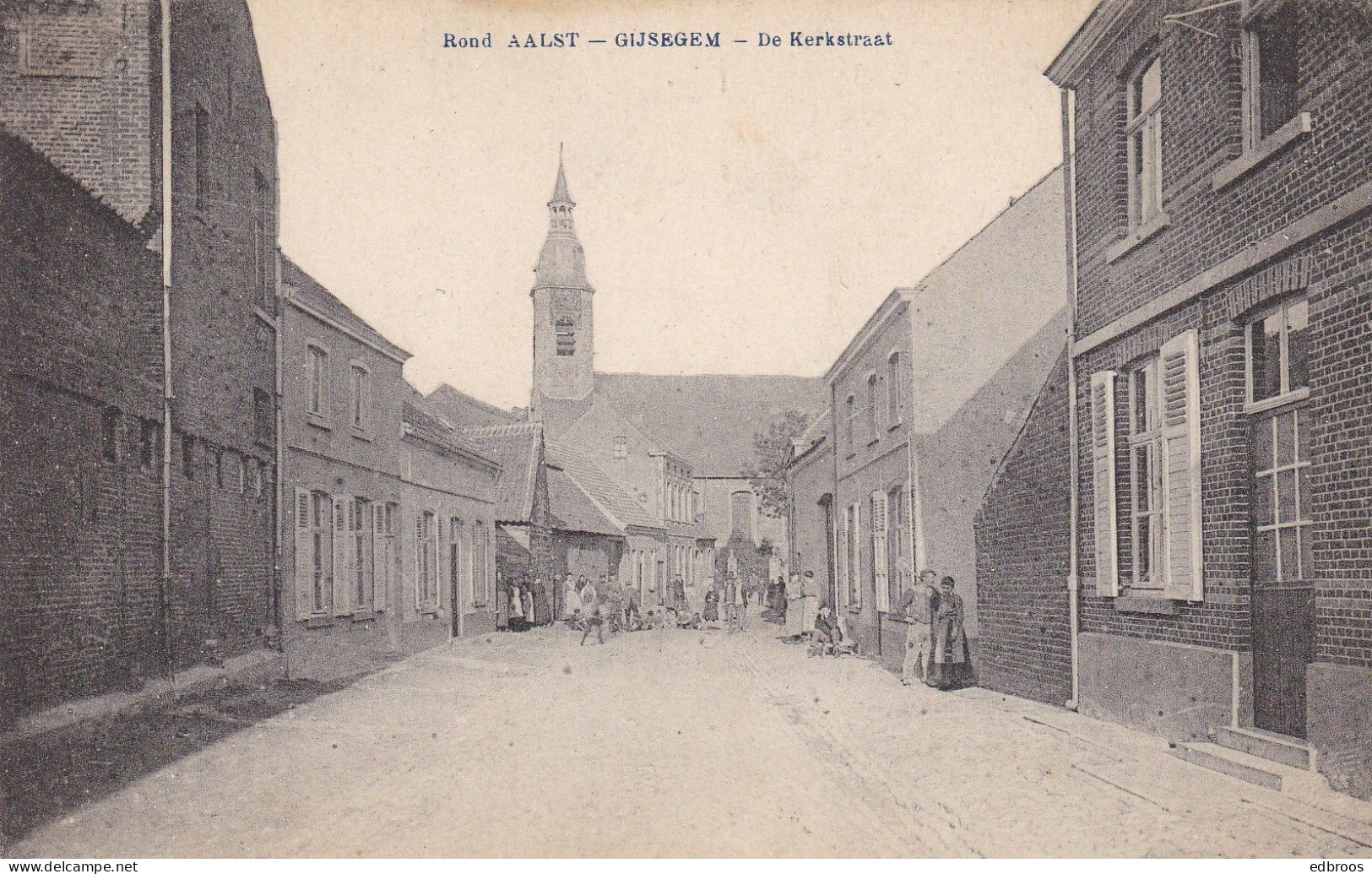 Aalst/Gysegem Zichtkaart/carte Postale.  '  Rue Del Eglise/ De Kerkstraat. Zie/voir 2 Scans - Aalst
