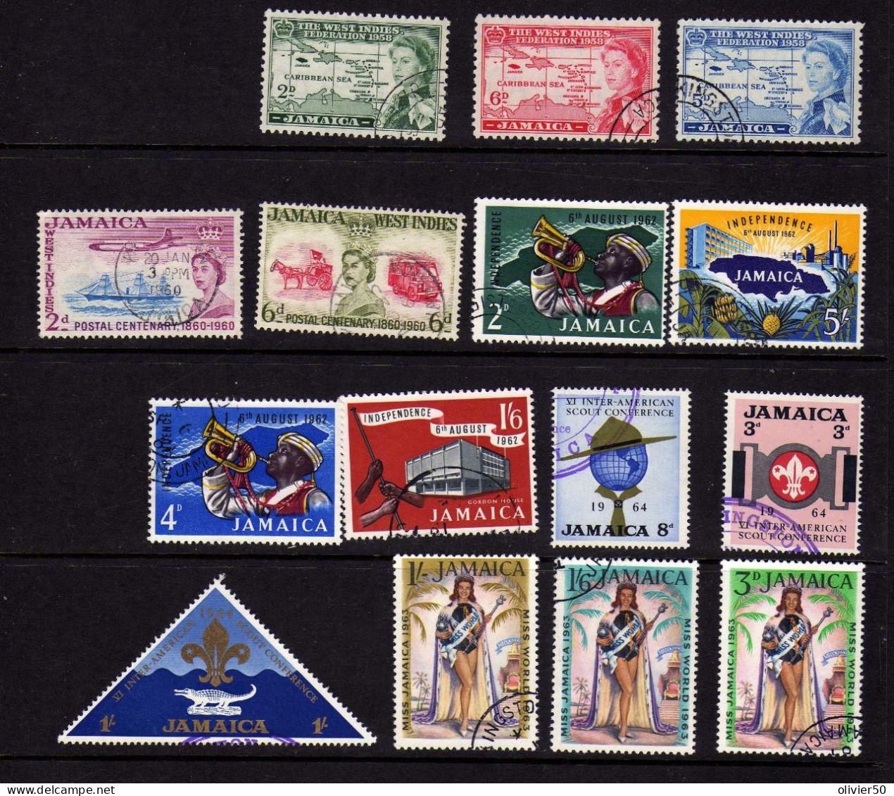 Jamaique -  (1958-64) -  Evenements - Independance - Scoutisme -- Elizabeth II - Obliteres - Jamaica (1962-...)