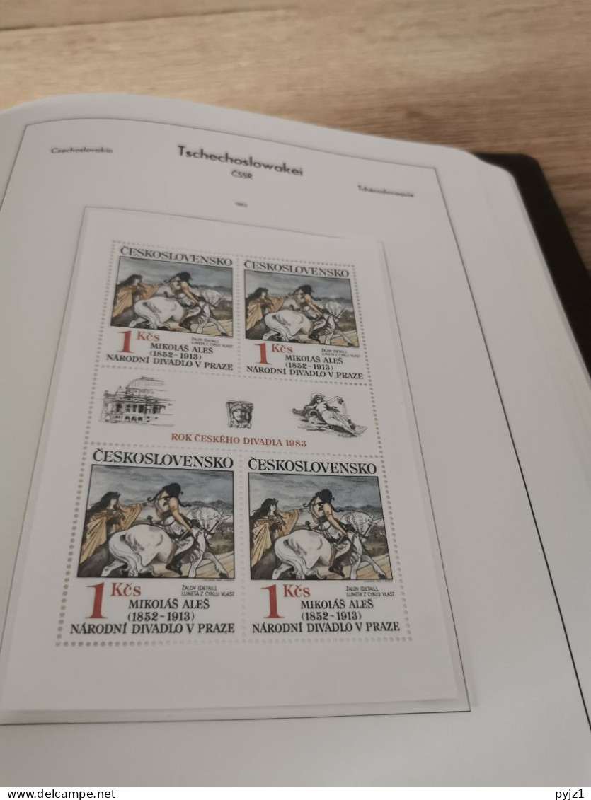 Czechoslovakia 1982-1985 MNH in Leuchtturm album