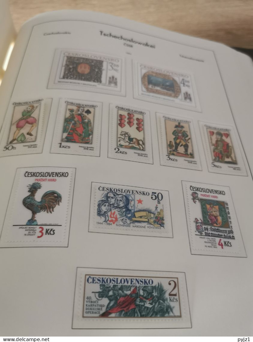 Czechoslovakia 1982-1985 MNH in Leuchtturm album