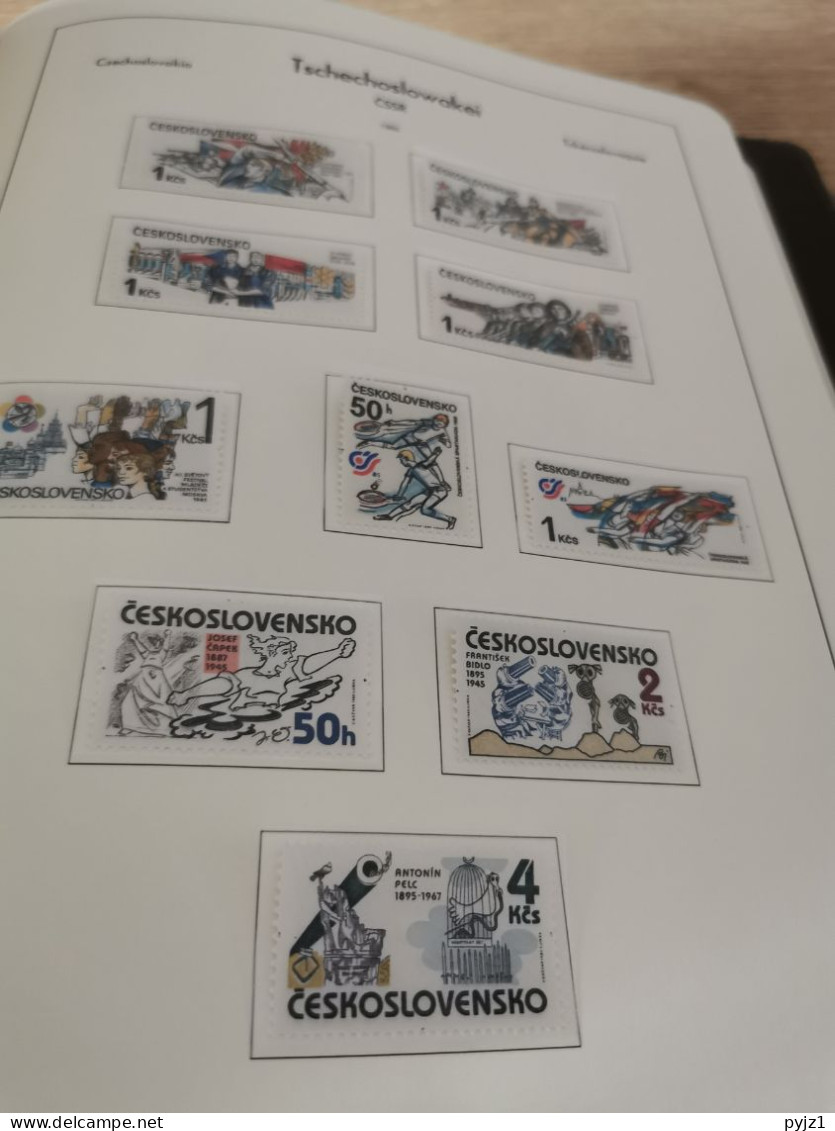 Czechoslovakia 1982-1985 MNH in Leuchtturm album