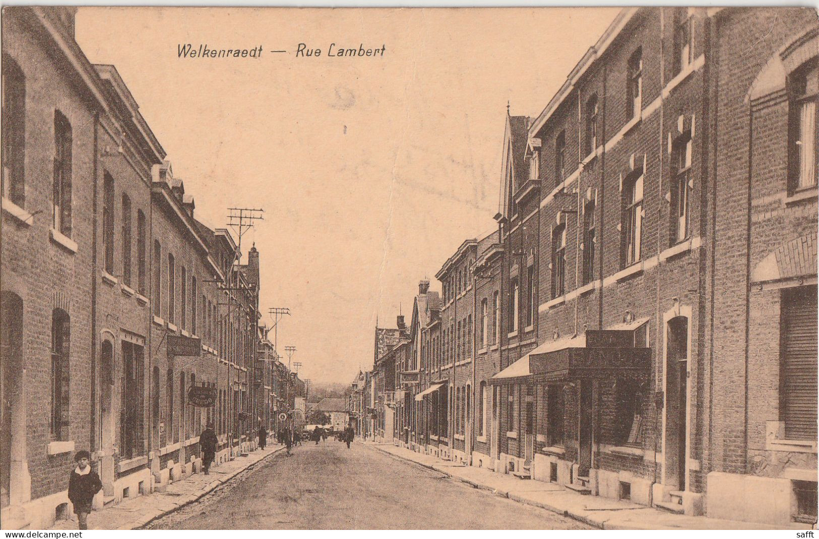 AK Welkenraedt, Rue Lambert Um 1918 - Welkenraedt