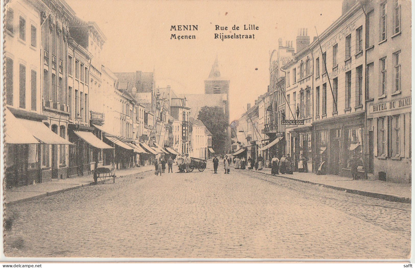 AK Menen, Rijsselstraat - Menin, Rue De Lille - Menen