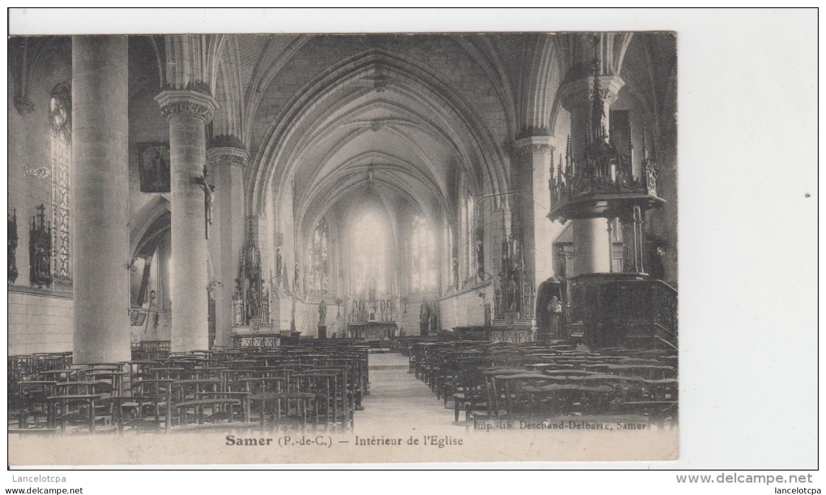 62 - SAMER / INTERIEUR DE L'EGLISE - Samer