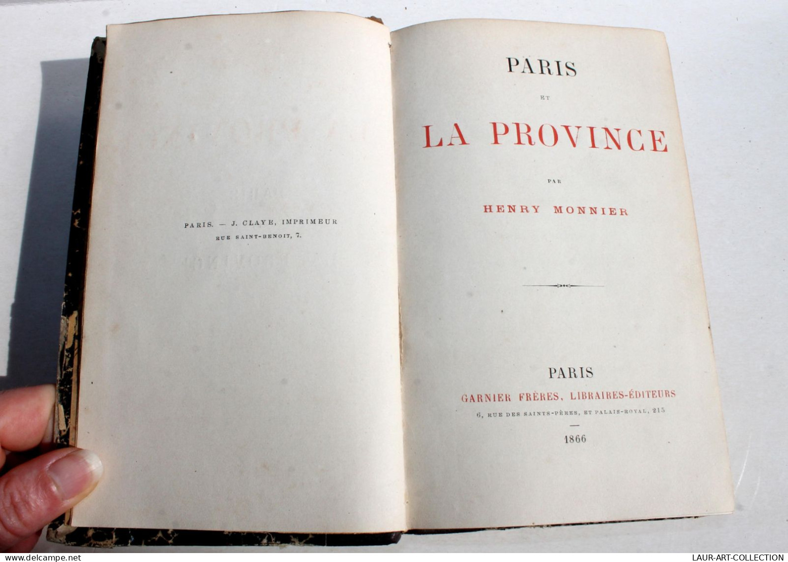 THEATRE 9 PIECES, EDITION ORIGINALE, PARIS ET LA PROVINCE De HENRY MONNIER 1866 / ANCIEN LIVRE FRANCAIS (1803.10) - Auteurs Français