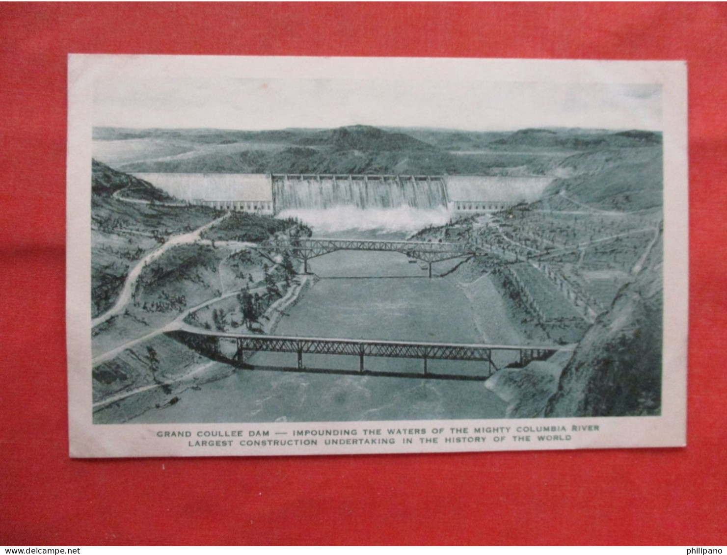 GRAND COULEE WASHINGTON -  - GRAND COULEE DAM .    Ref 6360 - Otros & Sin Clasificación