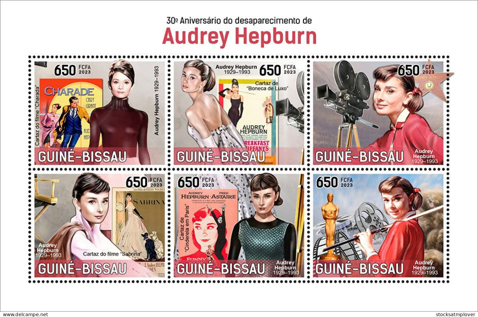 Guinea Bissau 2023 Audrey Hepburn S202402 - Guinée-Bissau