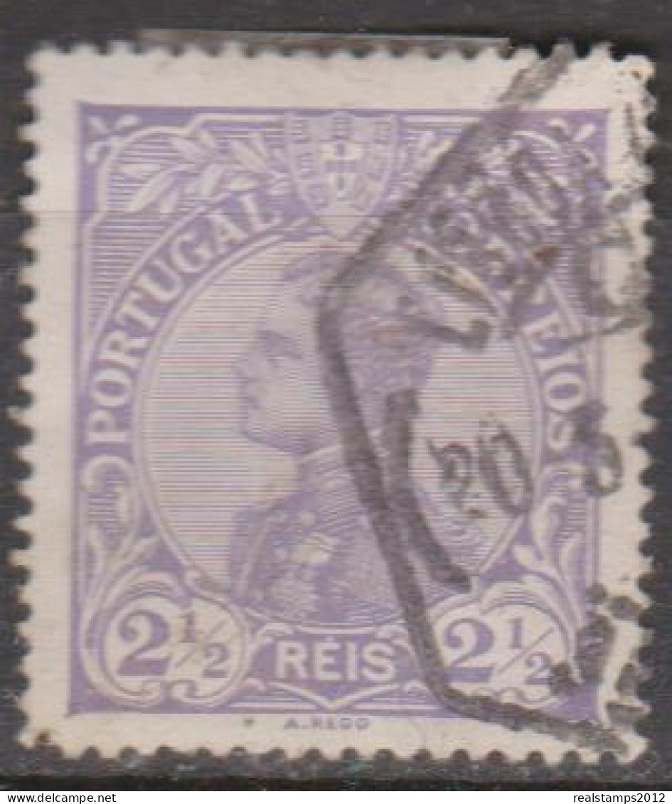 PORTUGAL - 1910,  D. Manuel II, 2 1/2 R.  Pap. Esmalte  (o)  MUNDIFIL  Nº 156 - Usati