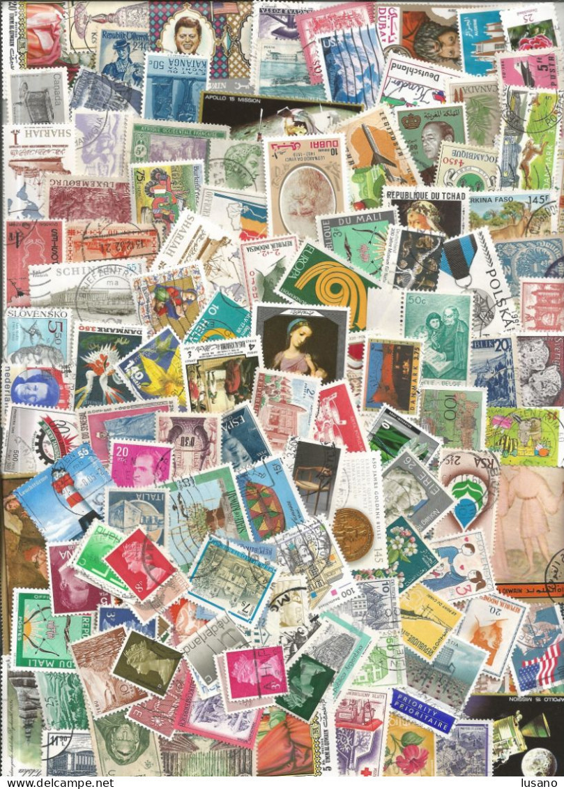 Monde, Sauf France : 2300 Timbres Oblitérés - Possibilité De Quelques Doublons - Lots & Kiloware (mixtures) - Min. 1000 Stamps