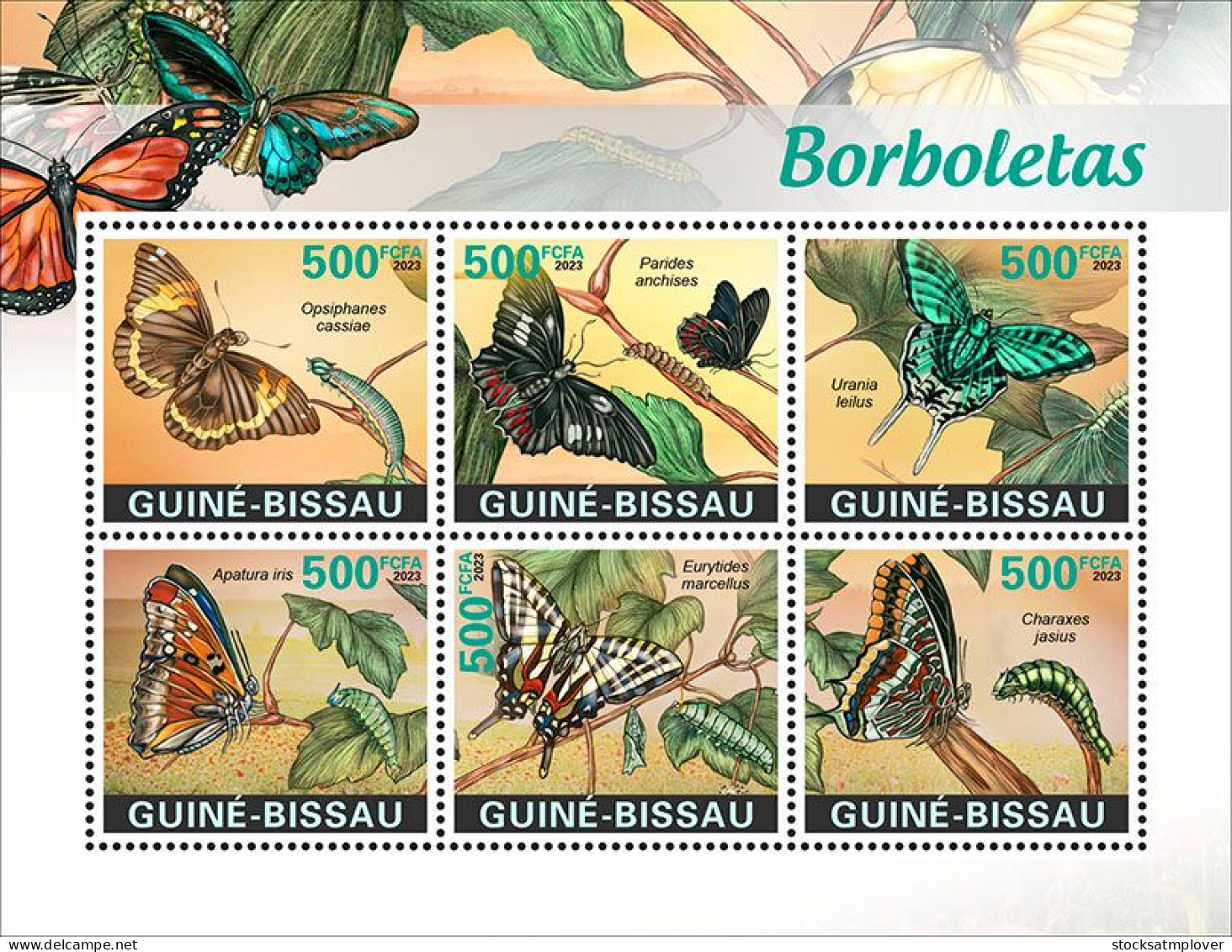 Guinea Bissau 2023 Butterflies S202402 - Guinée-Bissau