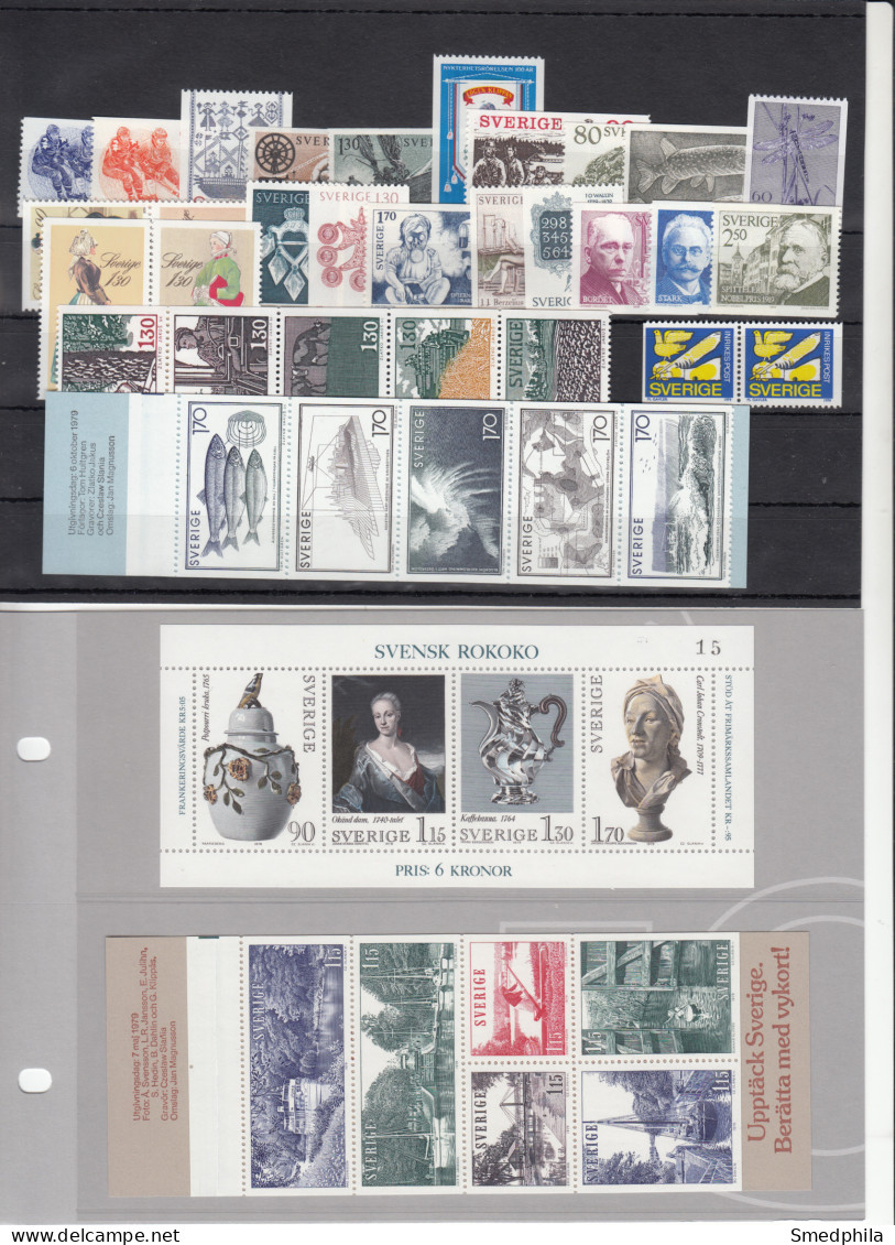 Sweden 1979 - Full Year MNH ** - Annate Complete