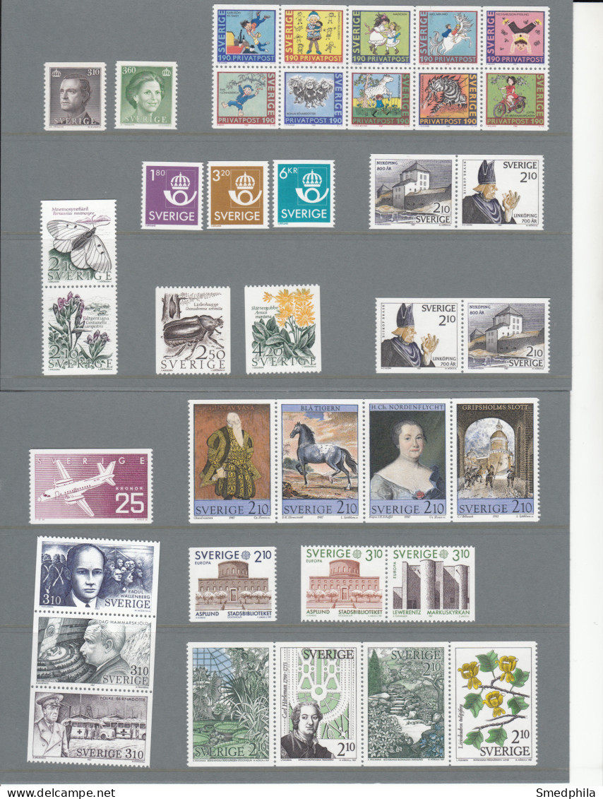 Sweden 1987 - Full Year MNH ** - Années Complètes