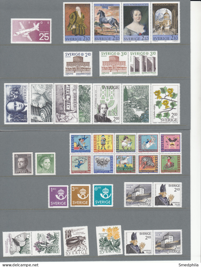 Sweden 1987 - Full Year MNH ** - Full Years