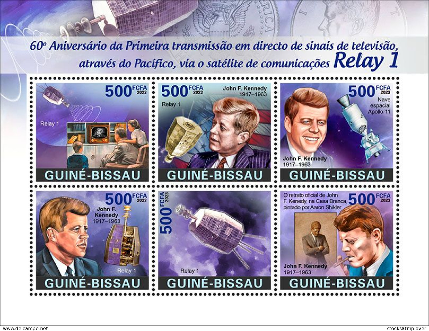 Guinea Bissau 2023 John F. Kennedy Transmission Of TV S202402 - Guinée-Bissau