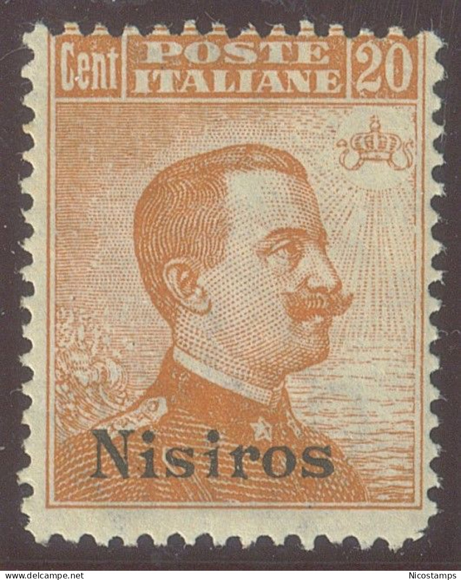 ITALIA COLONIE EGEO NISIRO SASS. 11 NUOVO - Aegean (Nisiro)