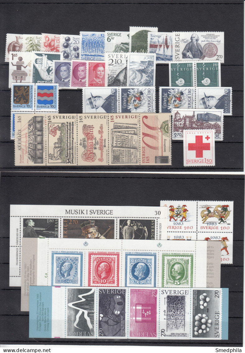 Sweden 1983 - Full Year MNH ** - Années Complètes