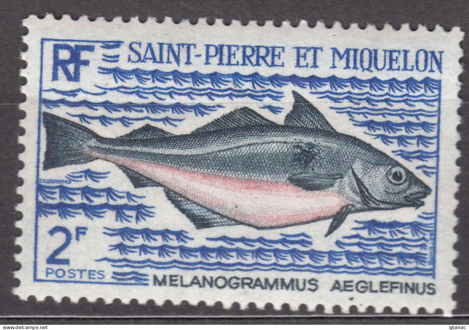 St. Pierre & Miquelon 1972 Fish Mi#478 Mint Hinged - Unused Stamps