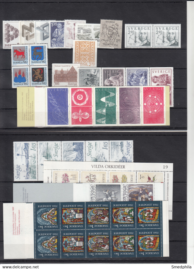 Sweden 1982 - Full Year MNH ** - Komplette Jahrgänge