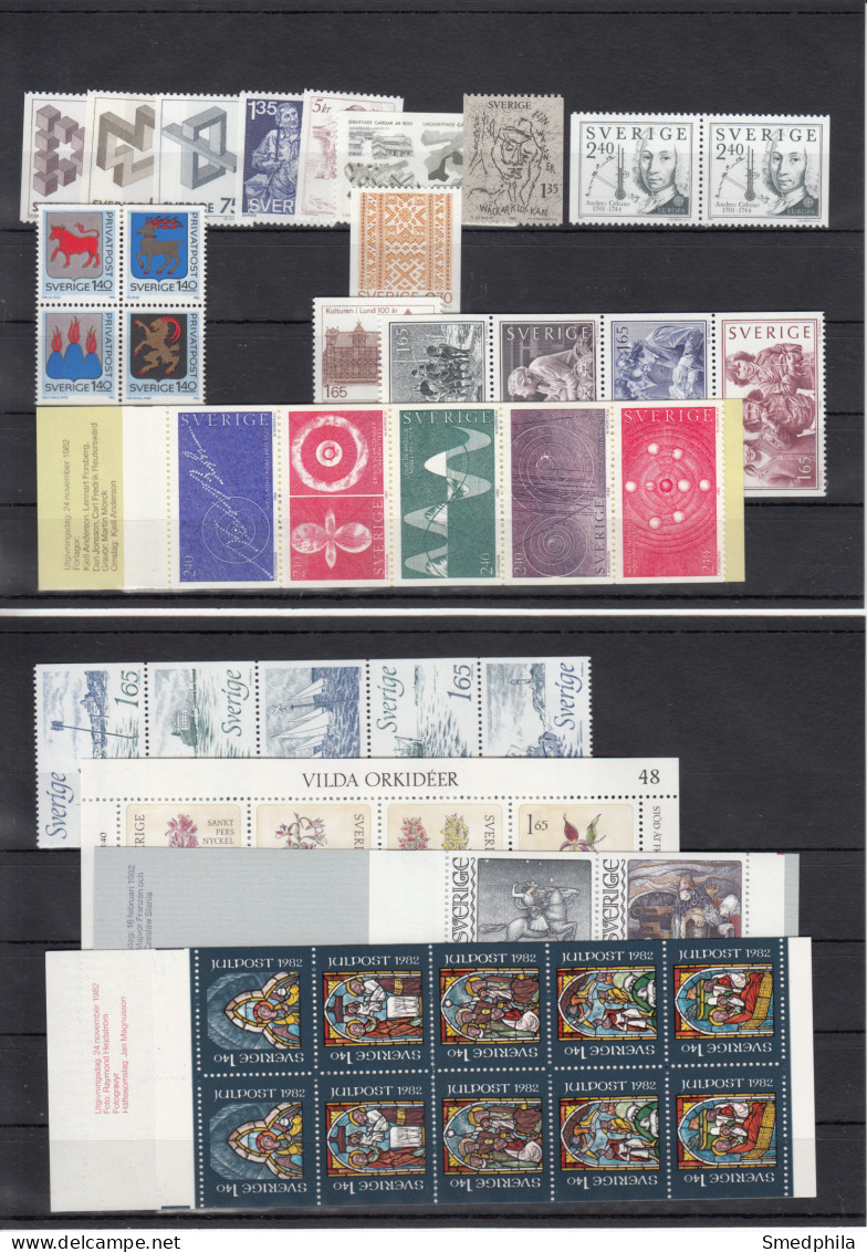 Sweden 1982 - Full Year MNH ** - Años Completos