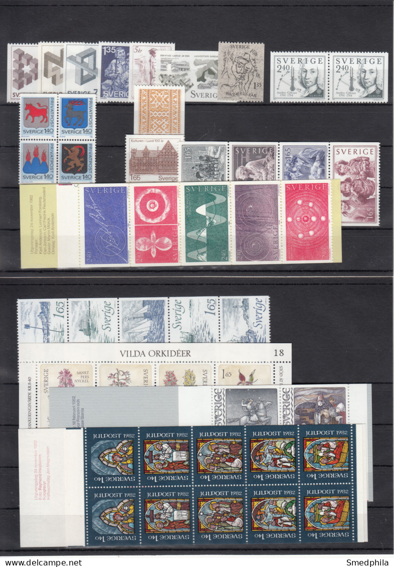 Sweden 1982 - Full Year MNH ** - Full Years