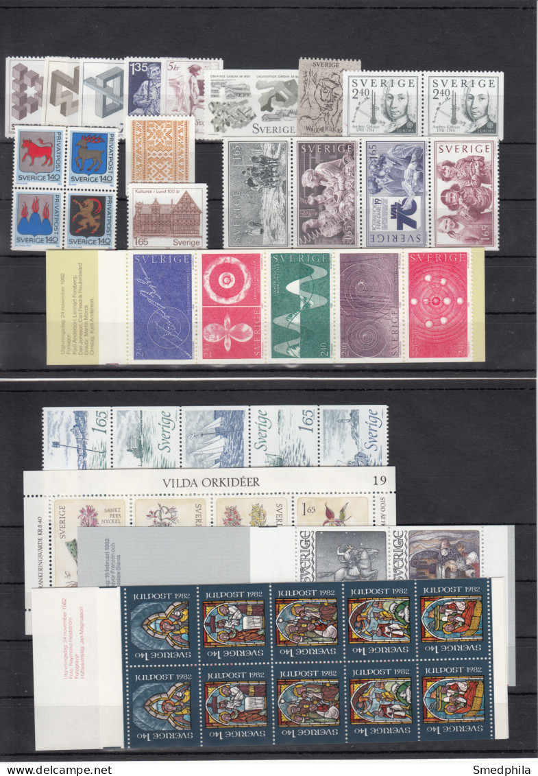 Sweden 1982 - Full Year MNH ** - Komplette Jahrgänge