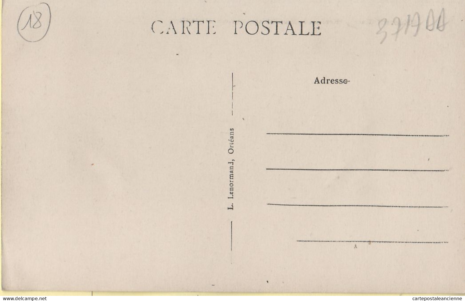 14394 / Peu Commun CLEMONT-sur-SAULDRE 18-Cher Hotel De La CROIX BLANCHE Et Avenue GARE 1930s- LENORMAND - Clémont