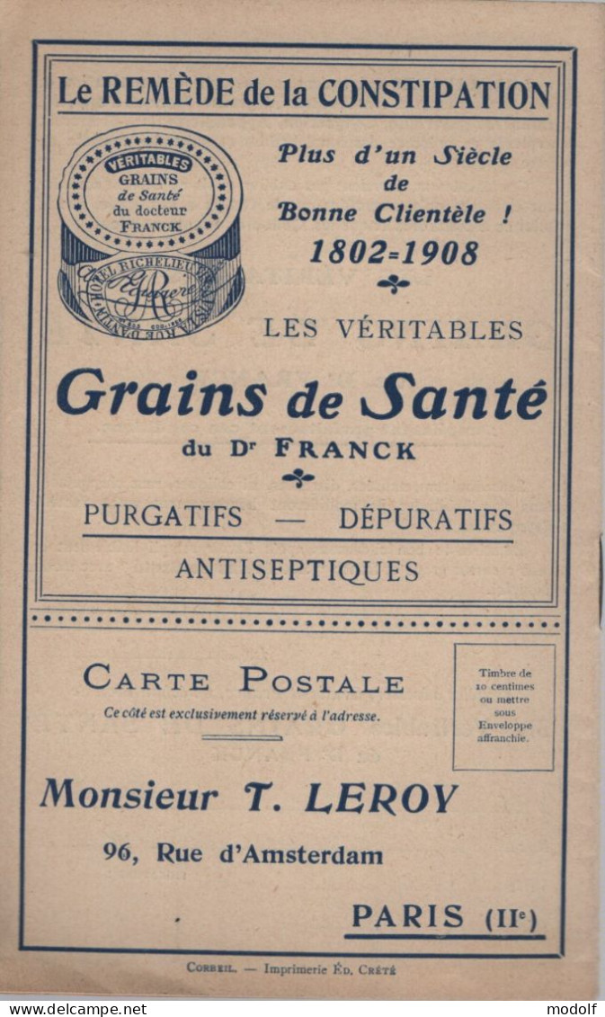 Supplément Gratuit à L'Almanach Hachette 1908 - Riviste & Cataloghi