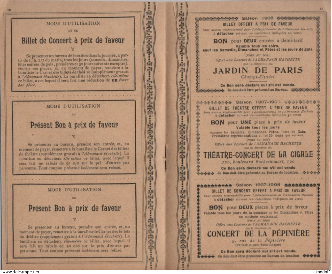 Supplément Gratuit à L'Almanach Hachette 1908 - Zeitschriften & Kataloge